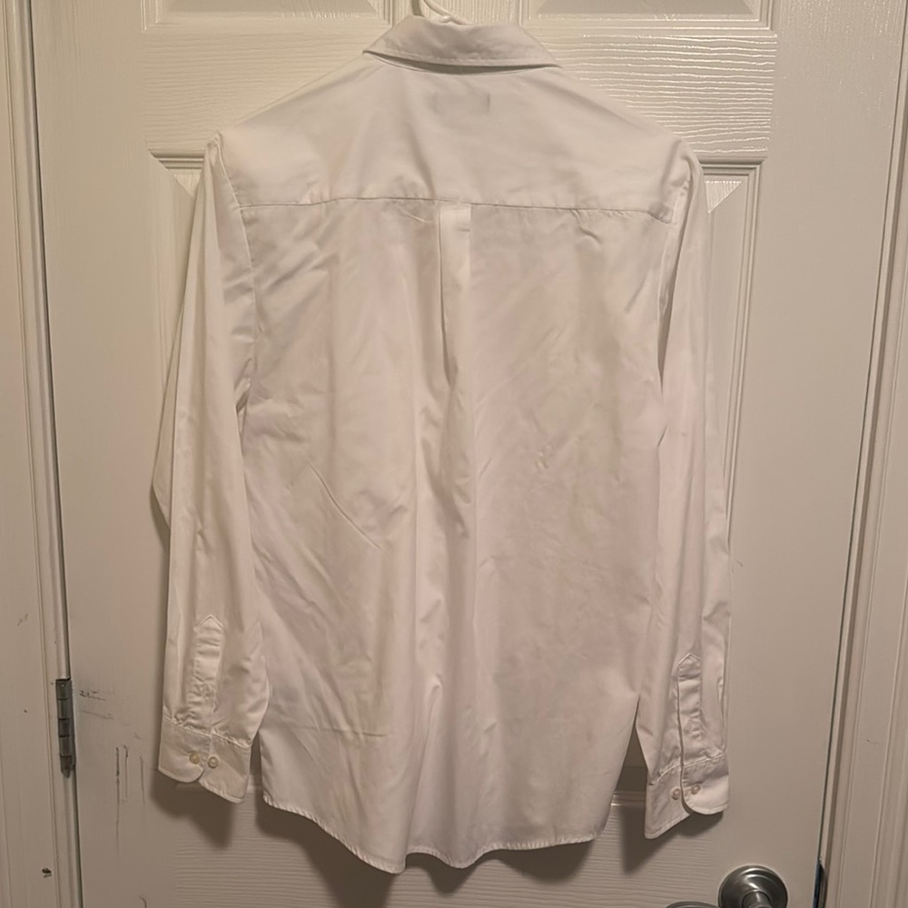 Boys Nautica White Casual Button Down Shirt Classic Cotton - Picture 2 of 3